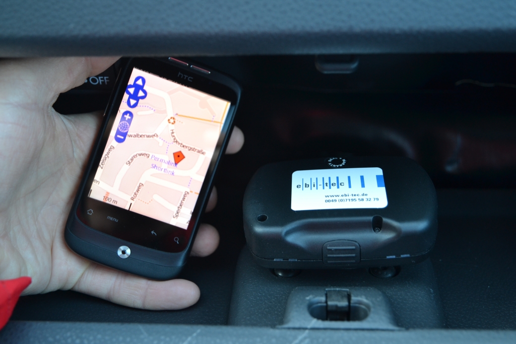 ebi-tec GPS-Alarm: Diebstahlschutz über SMS durch Fahrzeugortung per Smartphone
