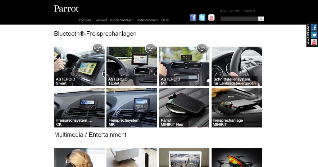 Navigations-App für Parrot-Geräte